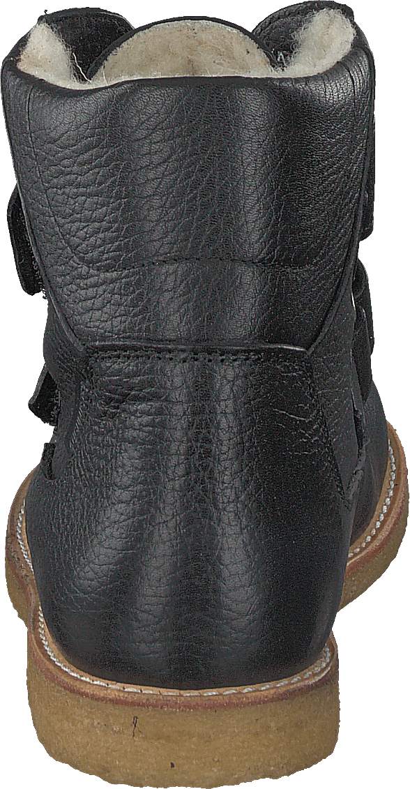 Tex-støvel med borrelåsstropper Svart