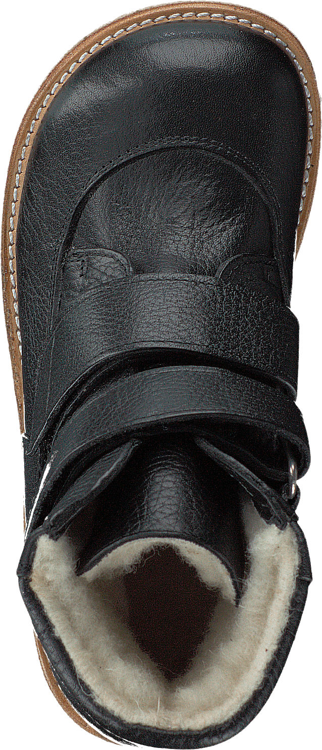 Tex-støvel med borrelåsstropper Svart