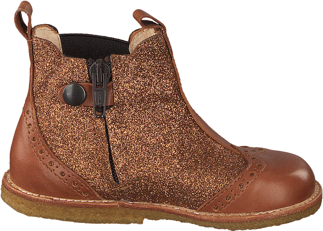 Starter Chelsea Boot With Elas Cognac/rust Gl./brown