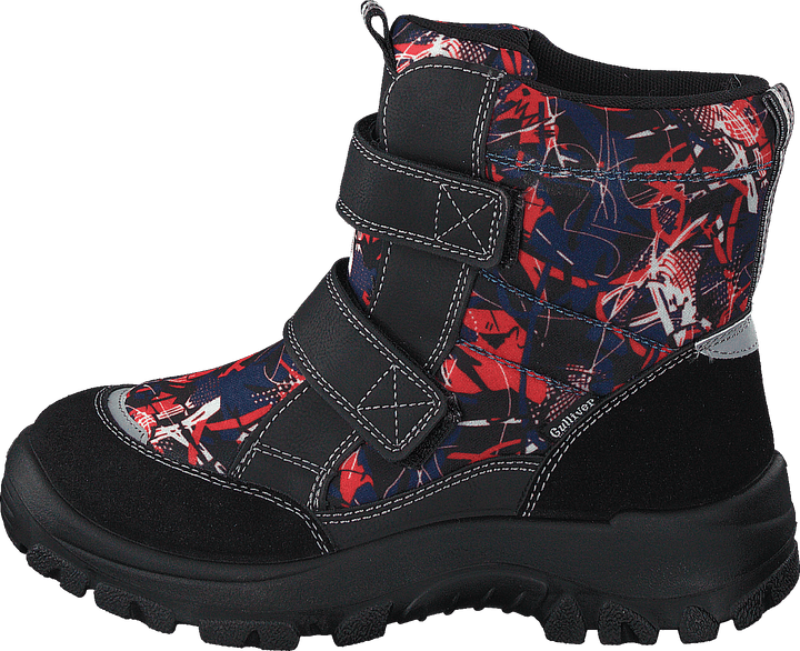 414-6107 Waterproof Warm Lined Navy/red
