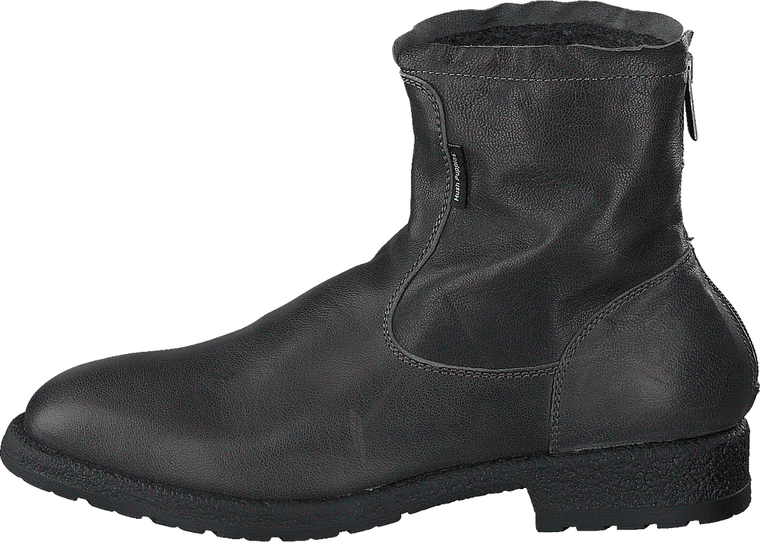 Reißverschluss-Stiefel Anthrazit