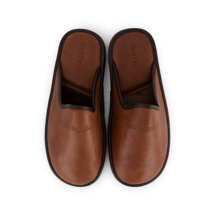 Chausson en cuir Cognac