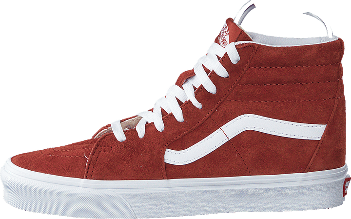 Ua Sk8-hi (daim) Brique/blanc véritable