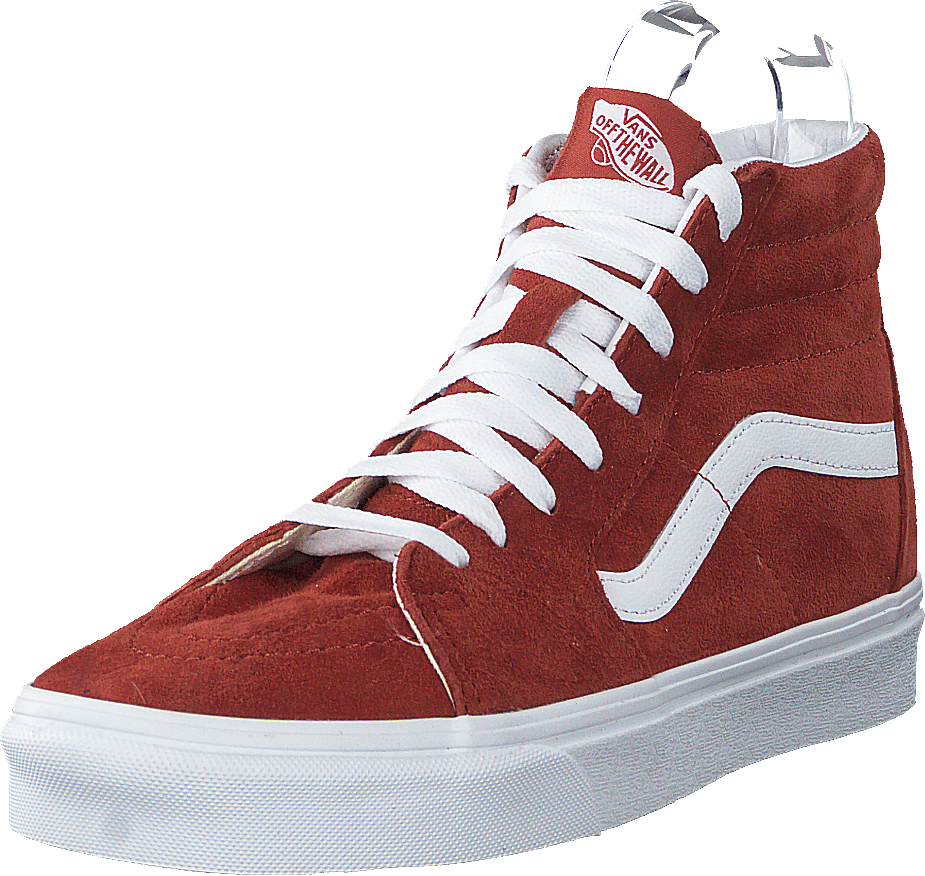 Ua Sk8-hi (daim) Brique/blanc véritable