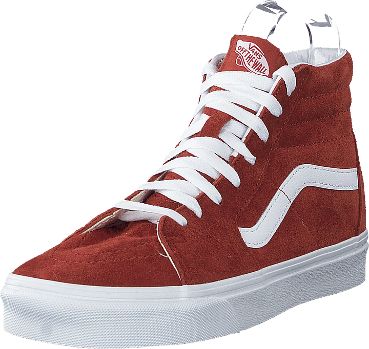 Ua Sk8-hi (daim) Brique/blanc véritable