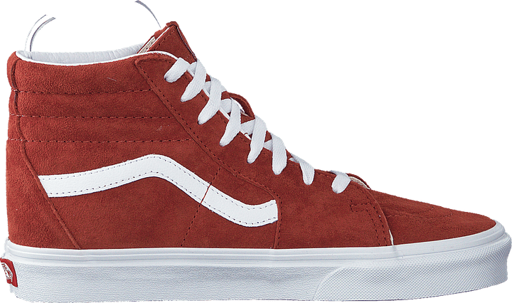 Ua Sk8-hi (daim) Brique/blanc véritable