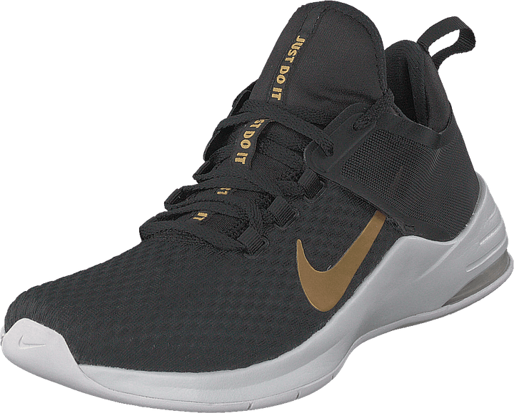 Air Max Bella Svart/mtlc Gold-gunsmoke