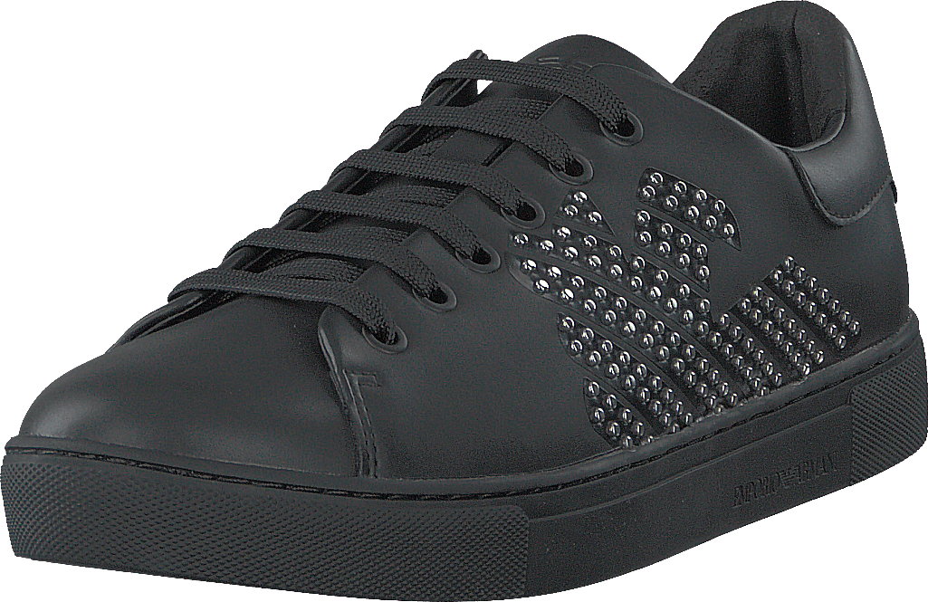 Sneaker allacciata B168 Nero+argento