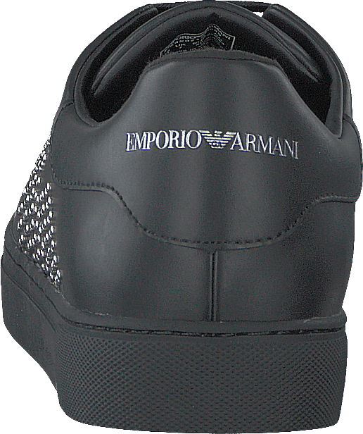 Sneaker allacciata B168 Nero+argento