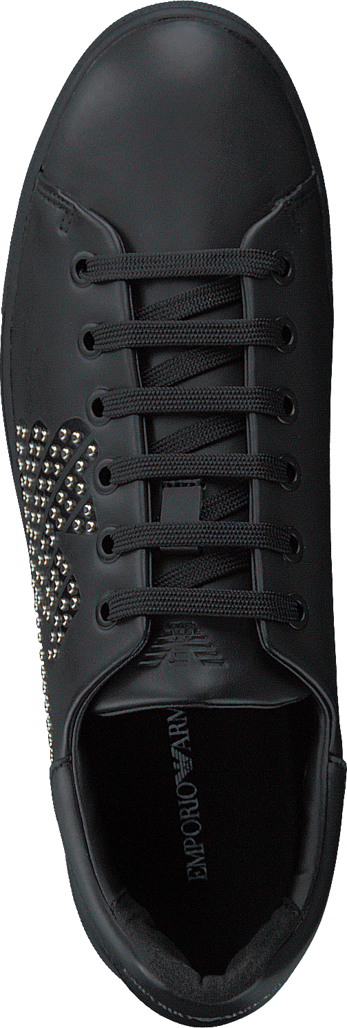 Sneaker allacciata B168 Nero+argento