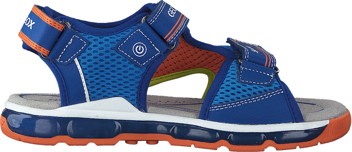 J Sandal Android Boy Royal/orange