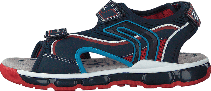 J Sandal Android Boy Bleu marine/rouge