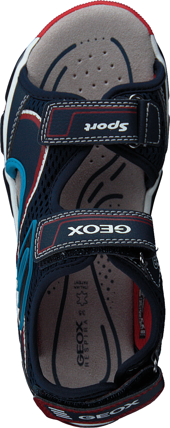 J Sandal Android Boy Bleu marine/rouge