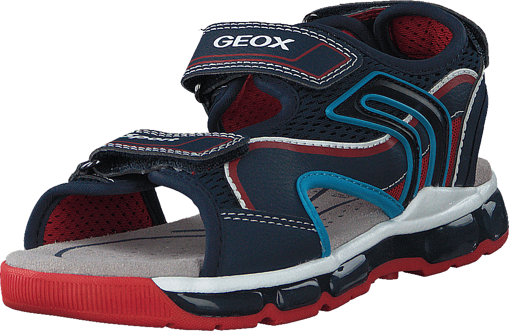J Sandal Android Boy Bleu marine/rouge