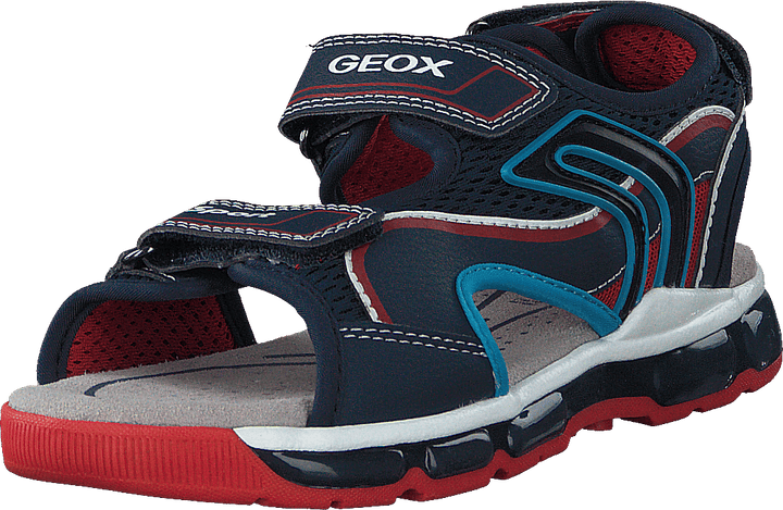 J Sandal Android Boy Bleu marine/rouge