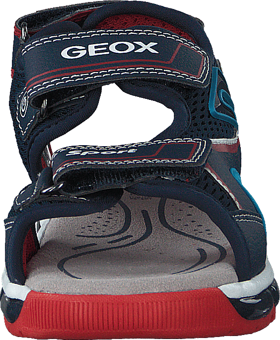 J Sandal Android Boy Bleu marine/rouge