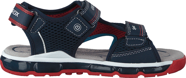 J Sandal Android Boy Bleu marine/rouge