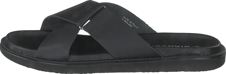 Biadebbie Leder Cross Sandale 100 Schwarz