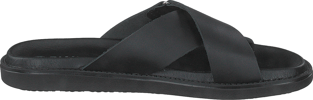 Biadebbie Leder Cross Sandale 100 Schwarz