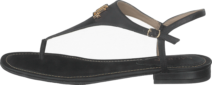 Sandale Ellington en cuir bruni noir