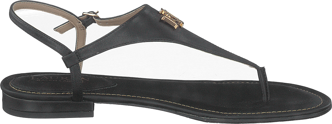 Sandale Ellington en cuir bruni noir