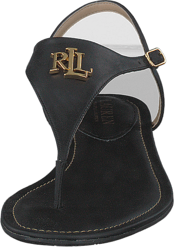 Sandale Ellington en cuir bruni noir