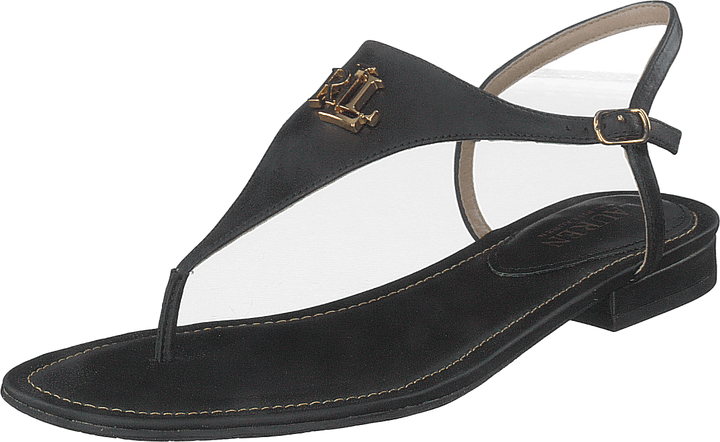 Sandale Ellington en cuir bruni noir