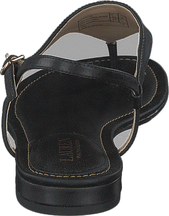 Sandale Ellington en cuir bruni noir