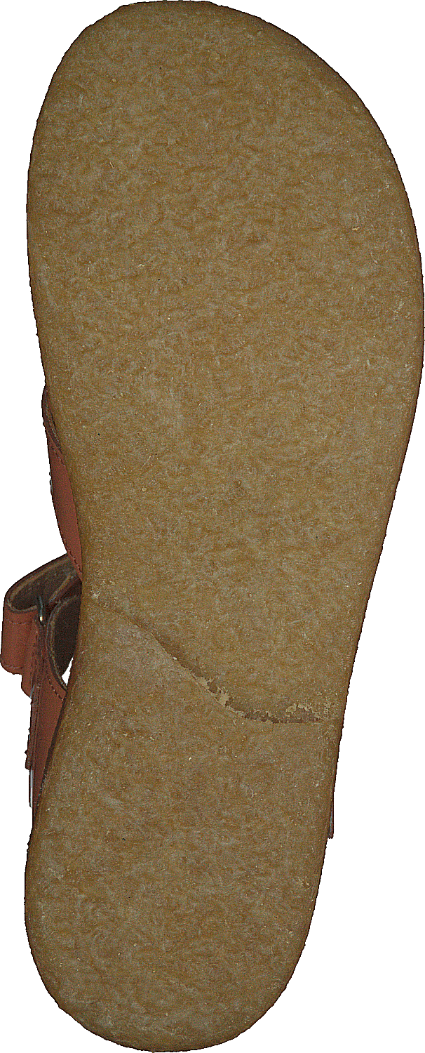 Sandal med hjärtdetaljer och V-persika