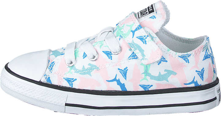 Chuck Taylor All Star 1v Shark White/Fresh Mint/svart