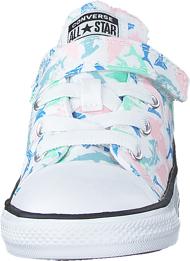 Chuck Taylor All Star 1v Shark White/Fresh Mint/svart