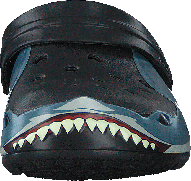 Fun Lab Shark Band Clog Kids Black