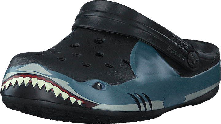 Fun Lab Shark Band Clog Kids Black