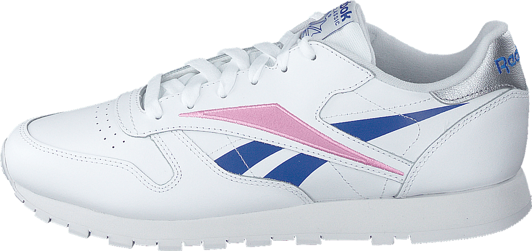 Cl Lthr Blanc/Bleu humble/Rose jasmin