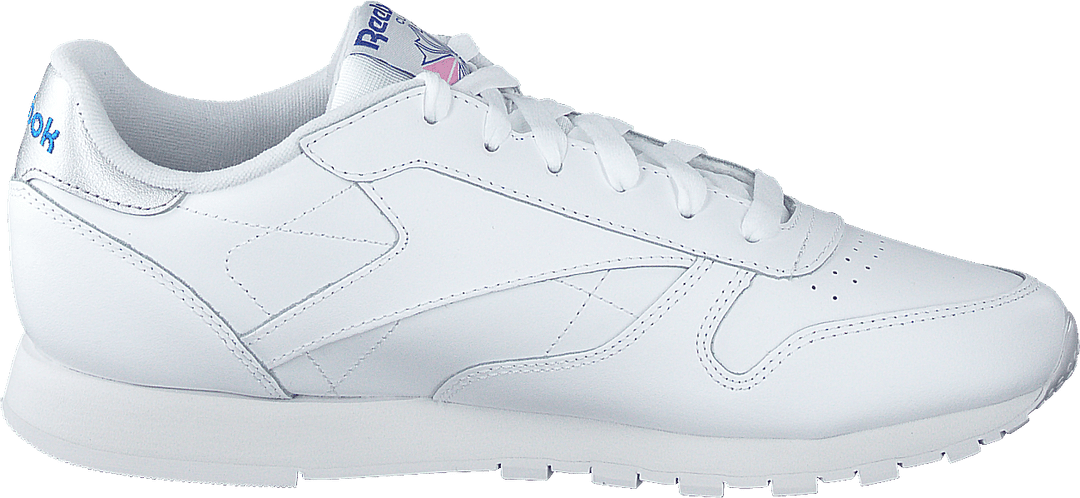 Cl Lthr Blanc/Bleu humble/Rose jasmin
