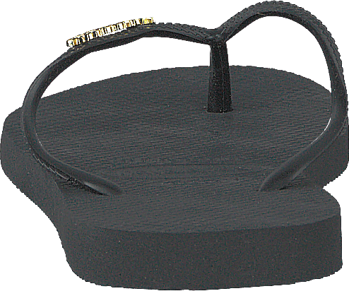 Slim Logo Metallic Black