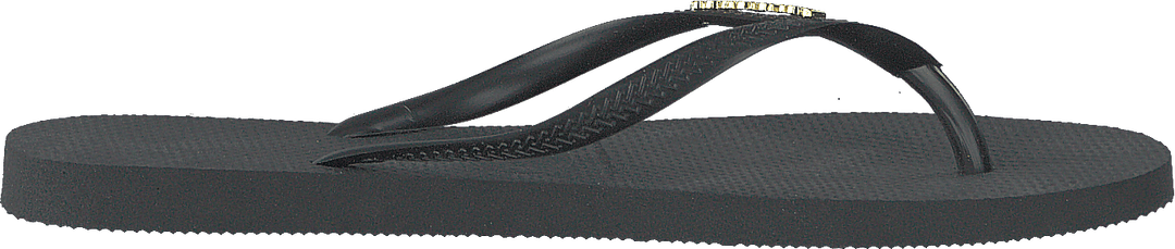 Slim Logo Metallic Black