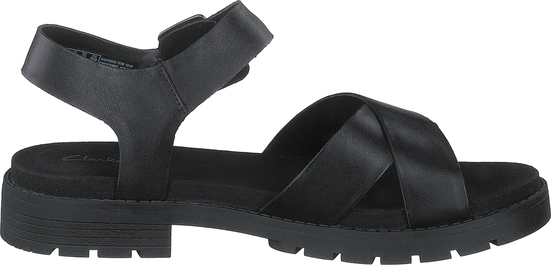 Bracelet Orinoco en cuir noir