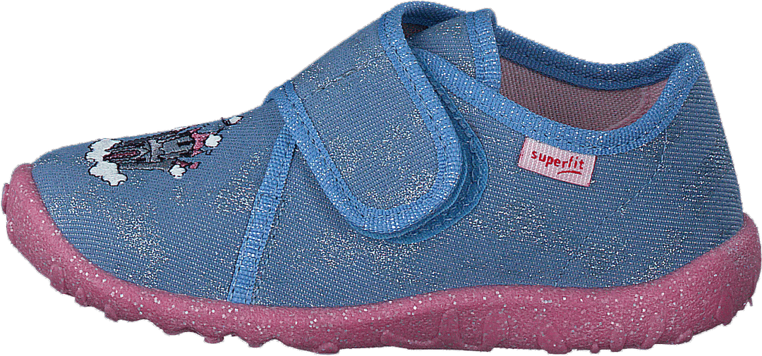 Tacheté Bleu clair/rose