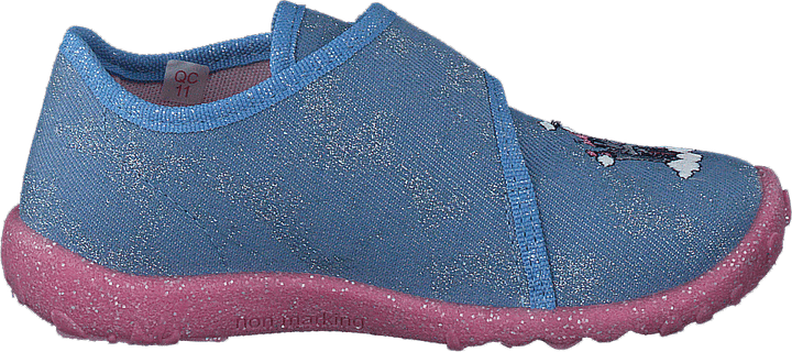 Tacheté Bleu clair/rose