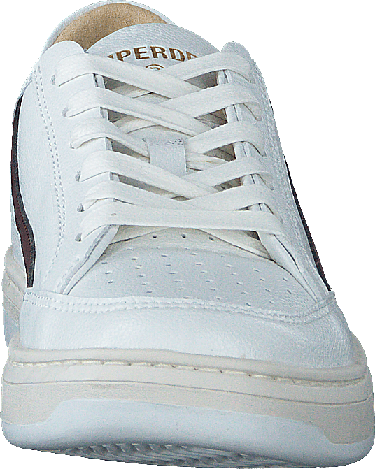 Basket Lux Low Trainer Optic/oxblood