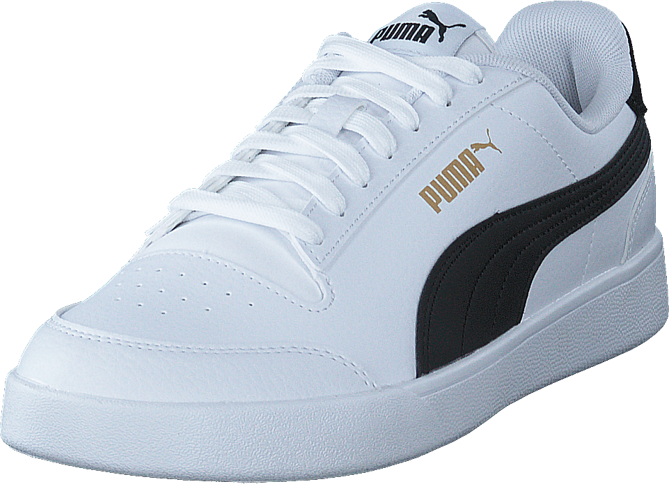 Puma Shuffle White-black-teamgold