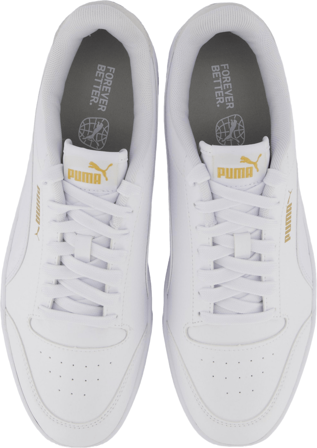 Puma Shuffle Blanc-blanc-équipe or