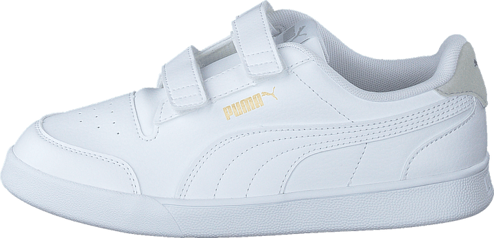 Puma Shuffle V Ps Vit-gråviolett-teamguld