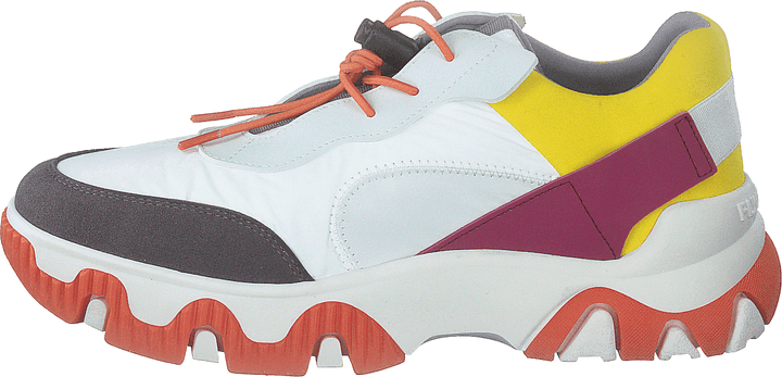 Fian634 Multi-blanc cassé-jaune-fuchsia