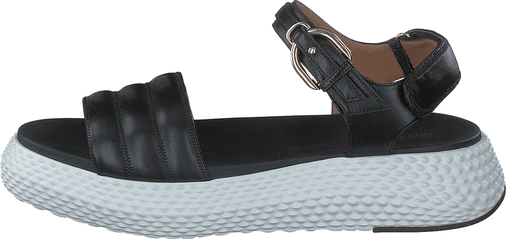 Sandalo Pelle A083 Schwarz