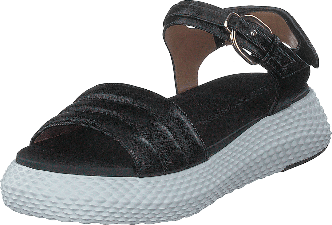 Sandalo Pelle A083 Schwarz