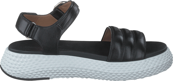 Sandalo Pelle A083 Schwarz