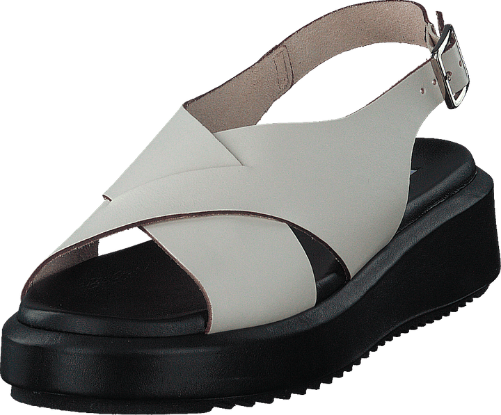 Sandália Chuncky Cross Ivory