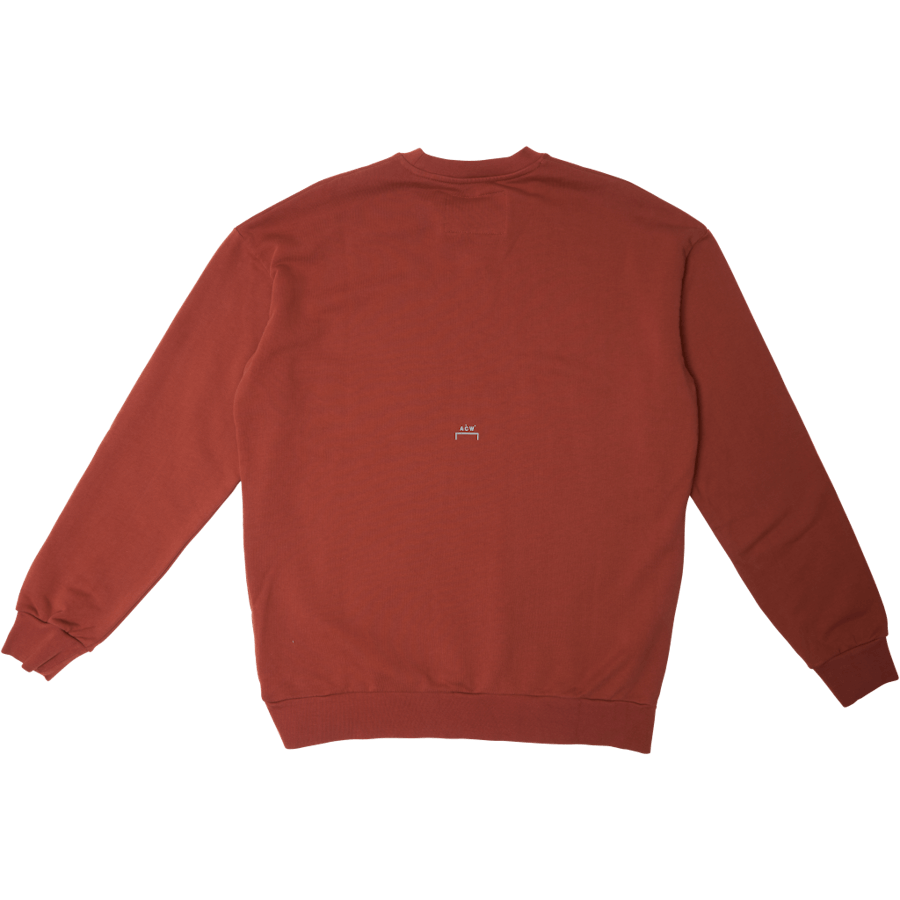 Rosso moderno a girocollo